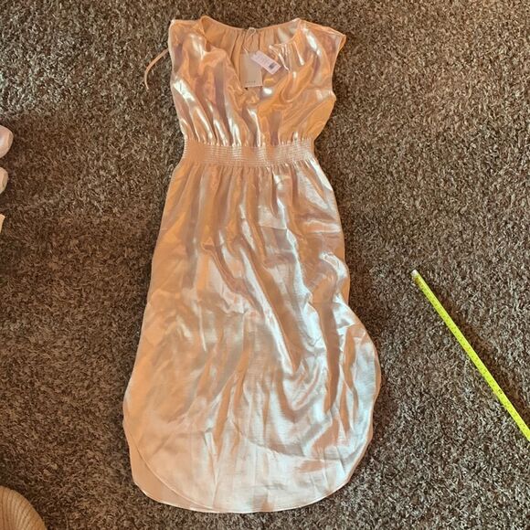 NWT Joie peach cream akala dress, size S. - Picture 1 of 9
